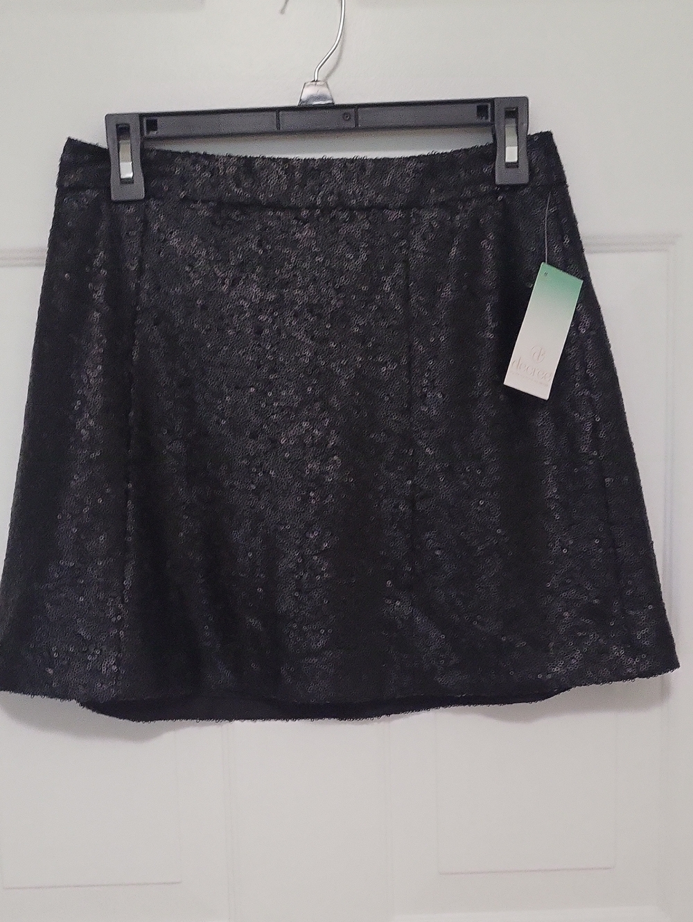 NWT Decree Black Sequin Mini Skirt - Women's Sparkle Skirt Medium